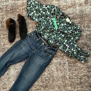 Anthropologie Maeve puff sleeve blouse.